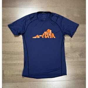 Patagonia Shirt Womens‎ Blue Base Layer Top Short Sleeve UVA Virginia Sz Small